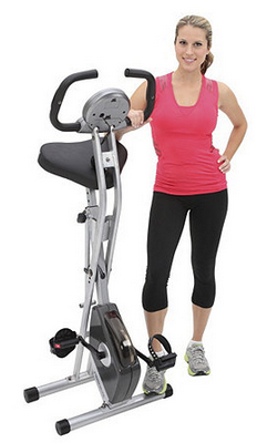 Exerpeutic Folding Upright Exercise Bike