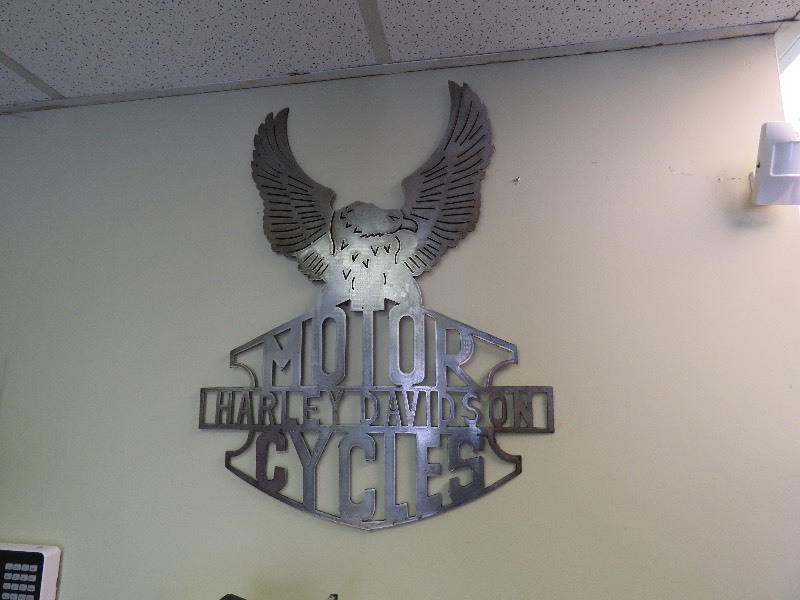 lot 1 image: Metal Harley Davidson Sign
