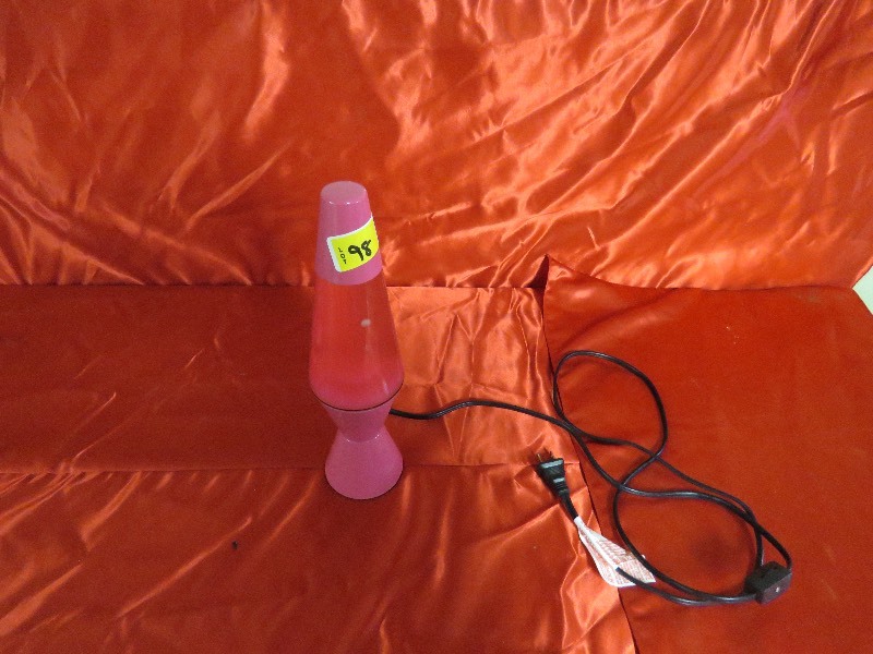 lot 98 image: pink lava lamp