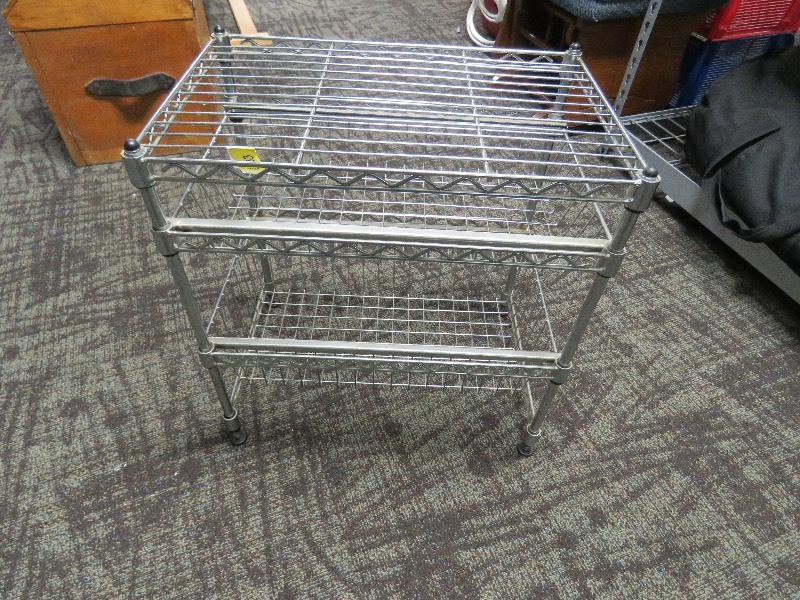 lot 203 image: Metal stand with drawers