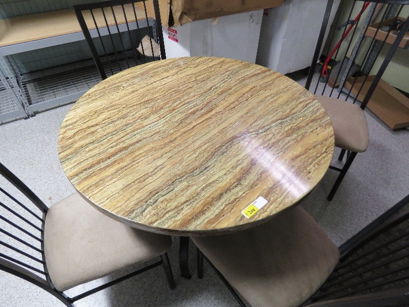 lot 208 image: Kitchen table and 4 chairs