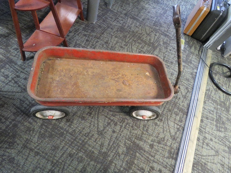 lot 230 image: Vintage metal wagon
