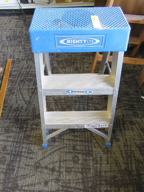 lot 246 image: Werner metal step stool