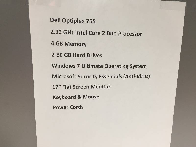 lot 1 image: COMPUTER, MONITOR, KEYBOARD AND MOUSE