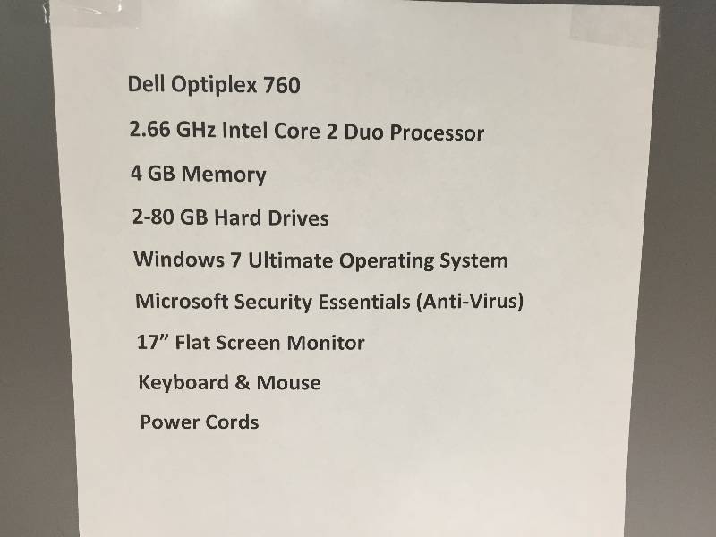 lot 6 image: COMPUTER, MONITOR, KEYBOARD AND MOUSE