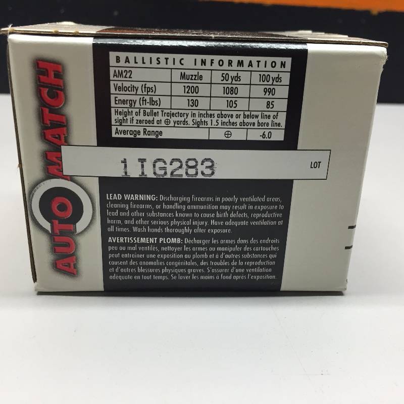 FEDERAL AMMUNITION .22 LR SHELLS 325 ROUNDS