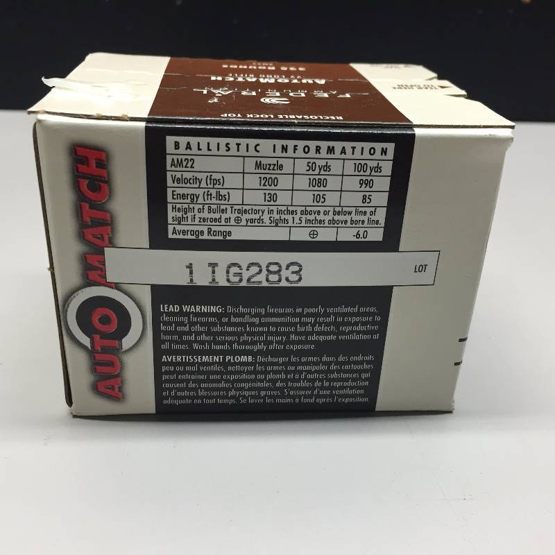 FEDERAL AMMUNITION .22 LR SHELLS 325 ROUNDS