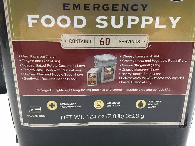 WISE COMPANY EMERGENCY FOOD SUPPLY, 60 SERVINGS