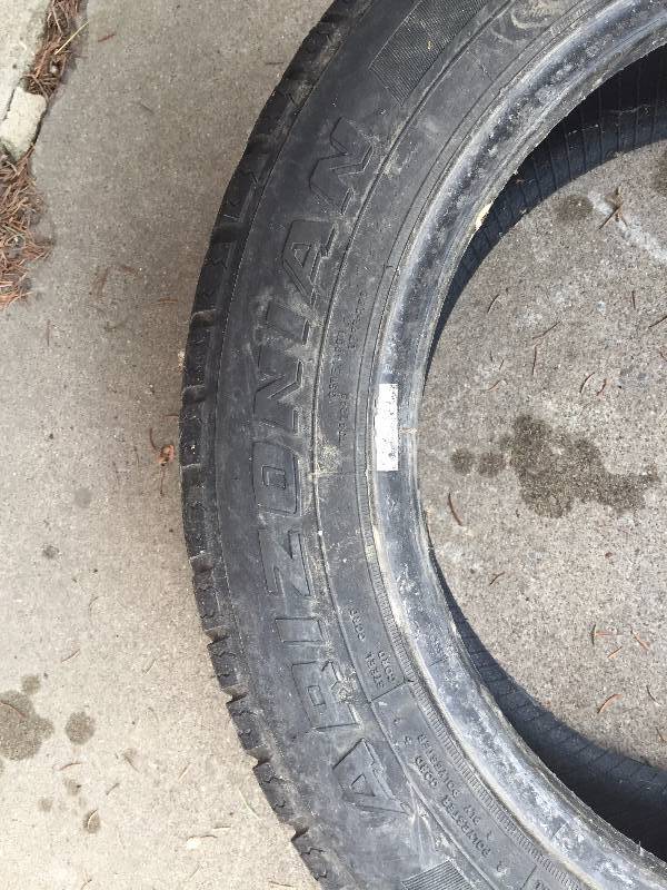 Arizona Silver Edition P20555 R16 Steel Belted Radial Tire  Good Tread Left Would Make a Great Spare