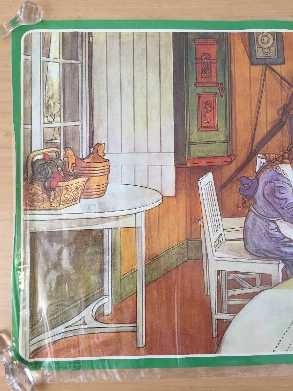 Very Old Rolled up Print #16 16x28 Artist Carl Larsson 1914