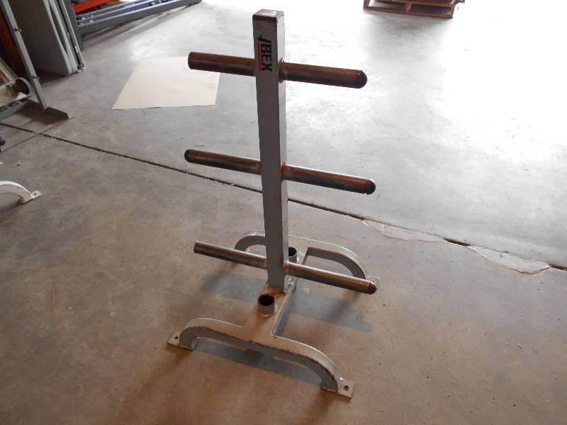 lot 42 image: Weight plate stand