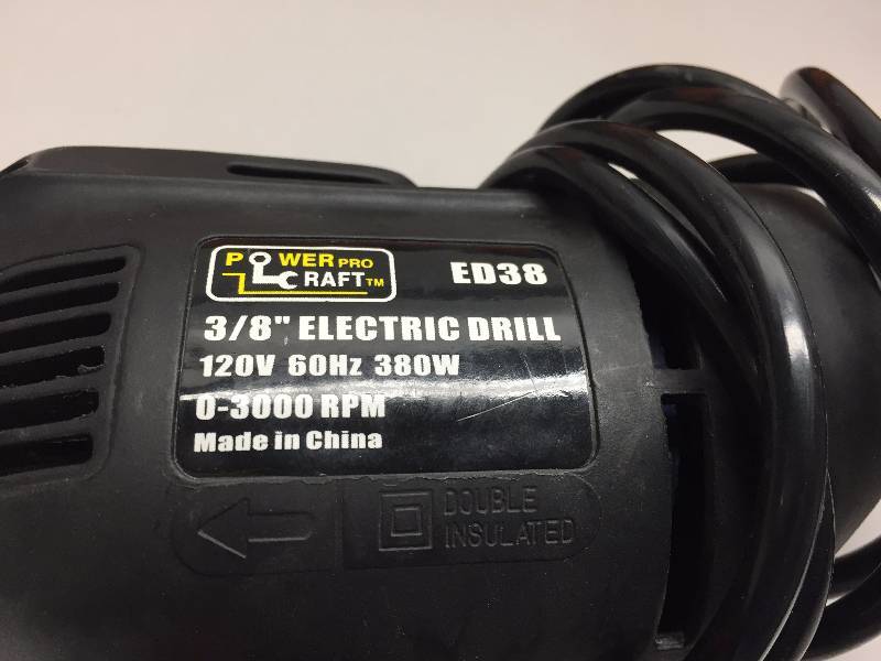 POWER PROCRAFT 38 ELECTRIC DRILL