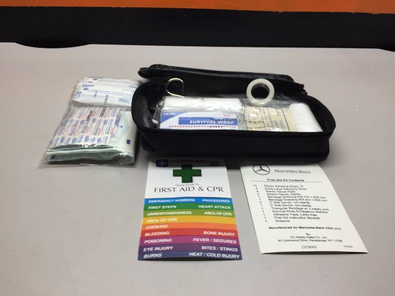 MERCEDES FIRST AID KIT, WAHL TOUCH UP TRIMMER, THERMAL PANTS XXL