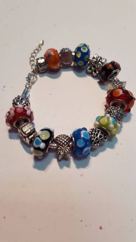 Tropical Vacation Pandora style Bracelet