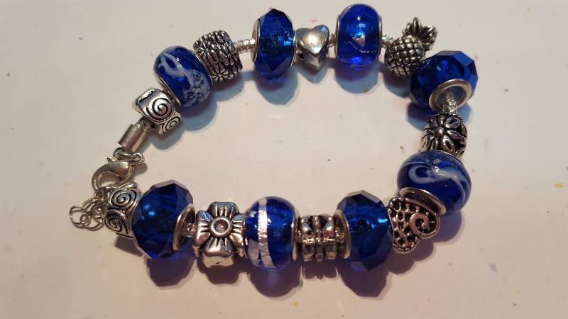 Blue as the Sky Pandora Style Bracelet
