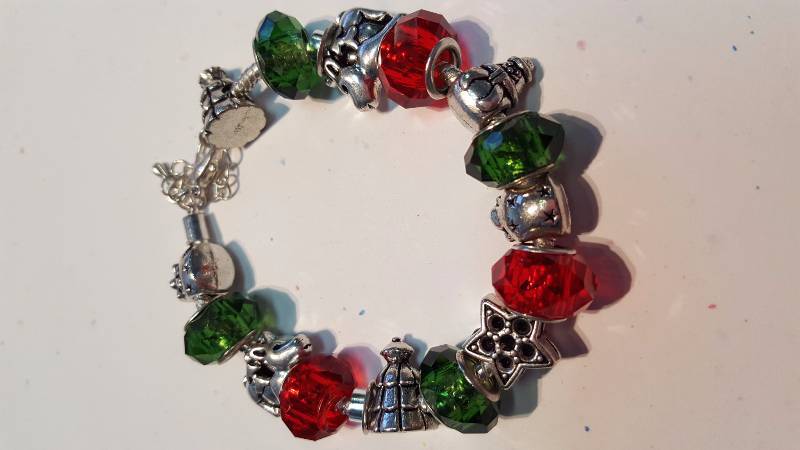 Reindeer Christmas Pandora Style Bracelet