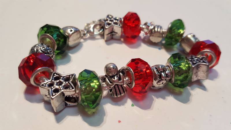 Christmas Angel Pandora Style Bracelet