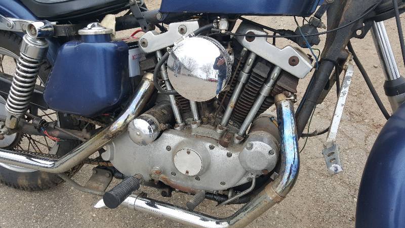 lot 4 image: 1973 Harley-Davidson 1000 Sportster Motorcycle