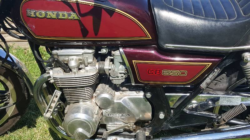 lot 6 image: 1979 Honda CB650 Motorcycle