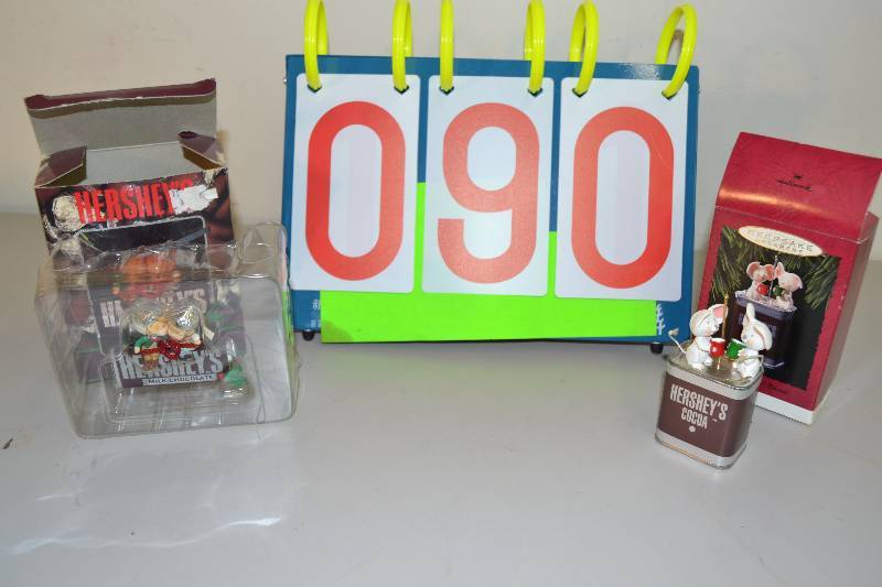 lot 90 image: Hershey Ornaments