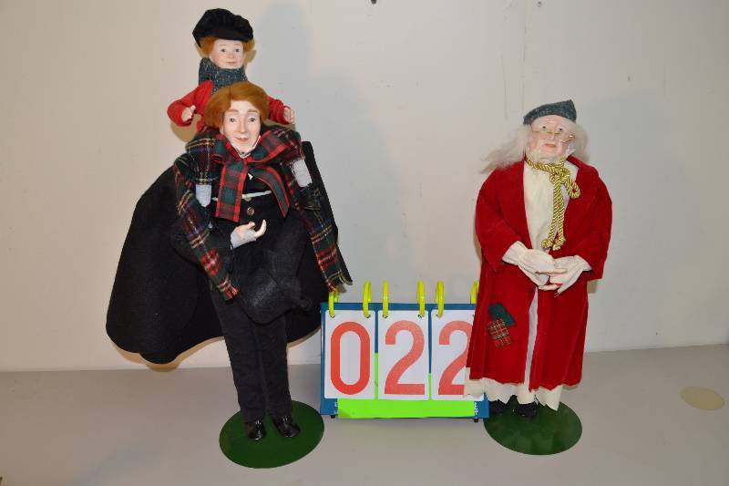 lot 22 image: A Christmas Carol Porcelain Dolls