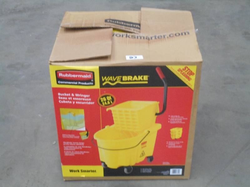 lot 23 image: (2) Used Mop Bucket ...