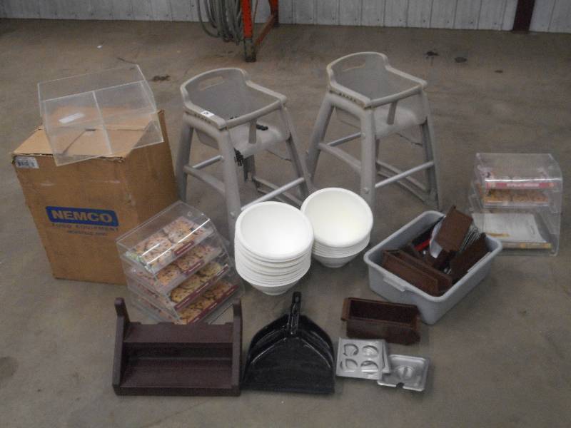 lot 24 image: Pallet Lot High Chairs, Mixing Bow...