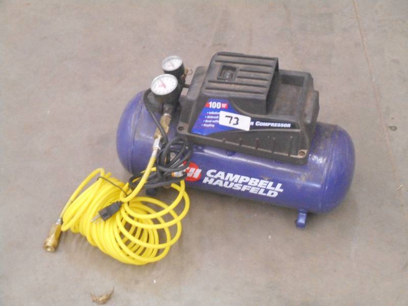 lot 73 image: Campbell Hausfeld 100PSI Air Compre...