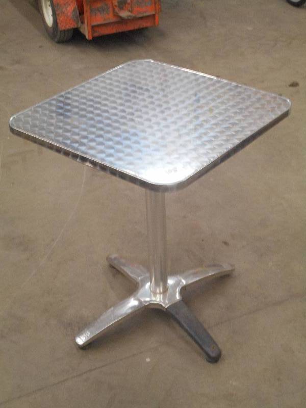 lot 105 image: 24x24 Aluminum-Wrapped Table ...