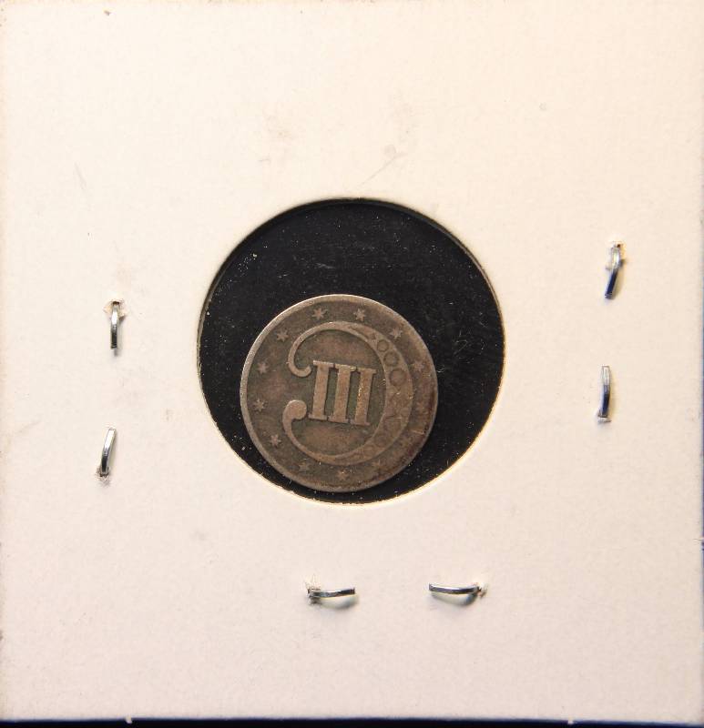 1853 US THREE CENT SILVER