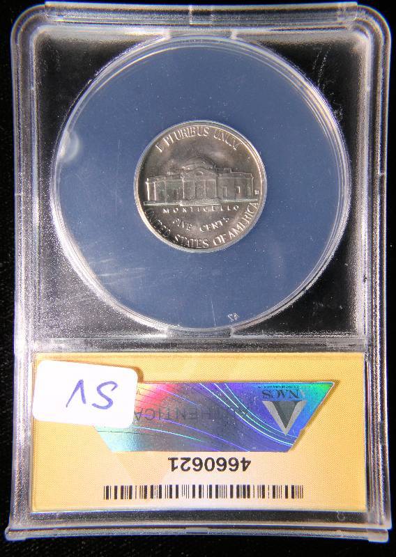 1964-D JEFFERSON NICKEL MS66 ANACS CERTIFIED
