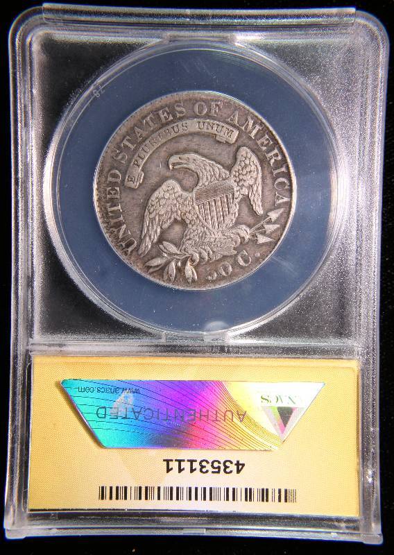 1832 US BUST SILVER HALF DOLLAR VF35 ANACS CERTIFIED