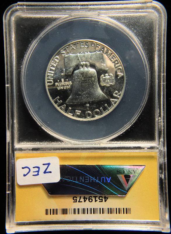 1956 FRANKLIN SILVER HALF DOLLAR PROOF PF66 ANACS CERTIFIED