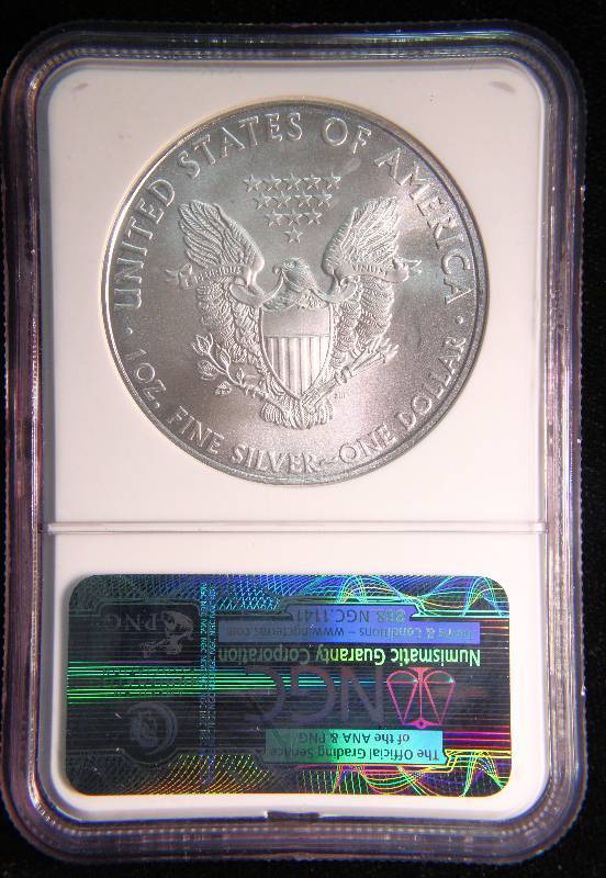 2010 AMERICAN SILVER EAGLE 1 TROY OZ. .999 FINE SILVER DOLLAR MS69 NGC EARLY RELEASES