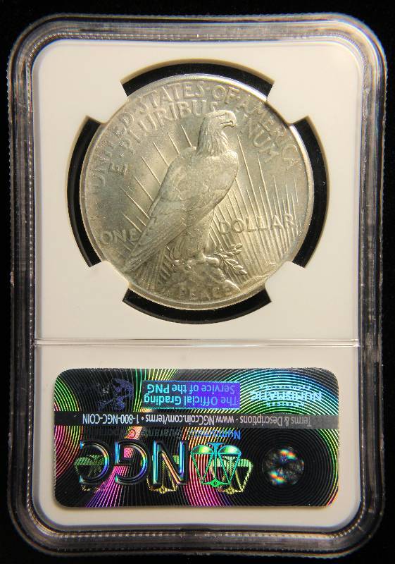 1925 PEACE SILVER DOLLAR MS64 NGC CERTIFIED