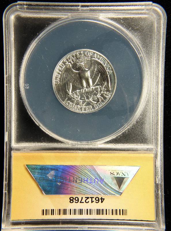 1961 WASHINGTON SILVER QUARTER PROOF PF67 ANACS HIGH GRADE