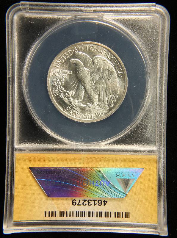 1941 WALKING LIBERTY SILVER HALF DOLLAR MS64 ANACS