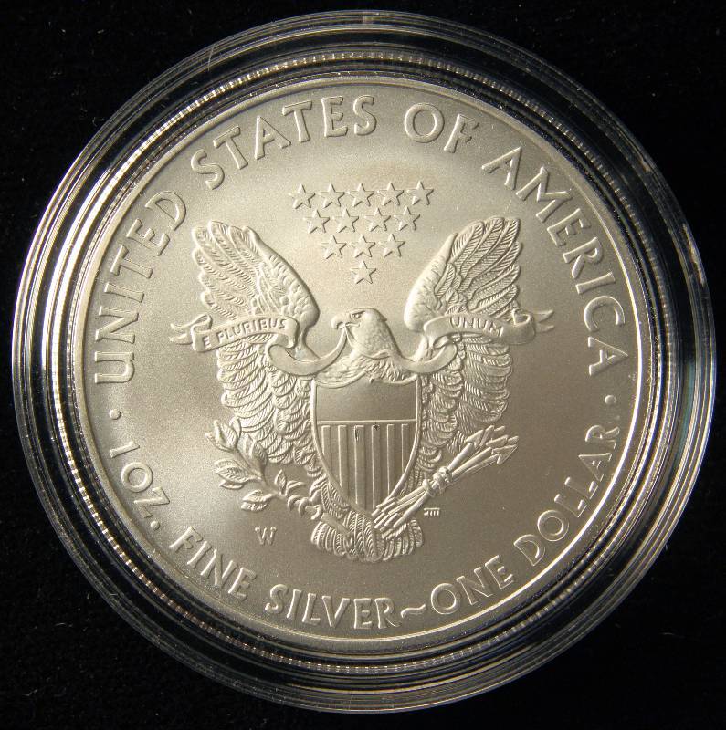 2008 AMERICAN SILVER EAGLE 1 TROY OZ. .999 FINE SILVER DOLLAR IN AIRTITE HOLDER