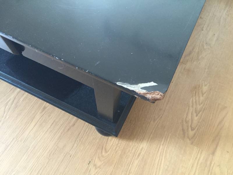 Wood Coffee Table Black