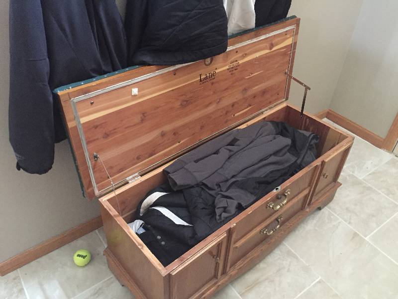 Entry Way Solid Oak Chest with Storage
