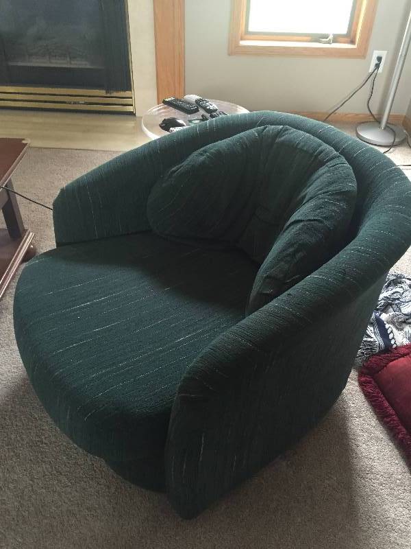 (2) Green Sitting Chairs