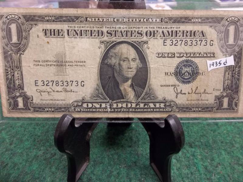 US $1 Silver Certificate Series 1935 D