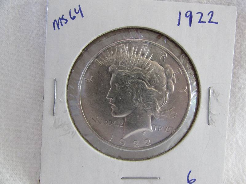 1922 Peace Dollar, MS 64
