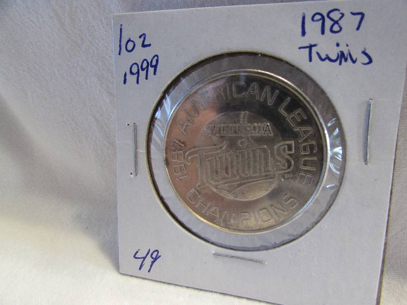 1987 MN Twins 1 Oz .999 Silver