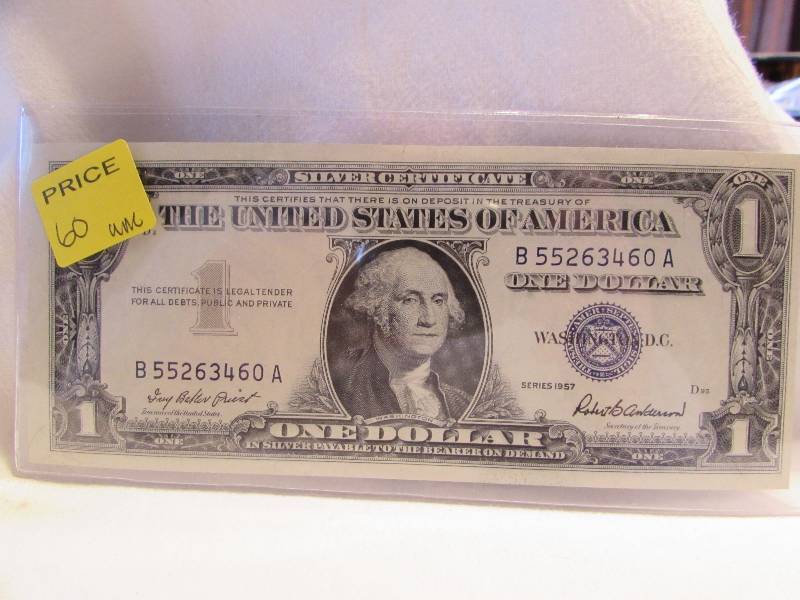 1957 One Dollar Silver Certificate Uncirculated