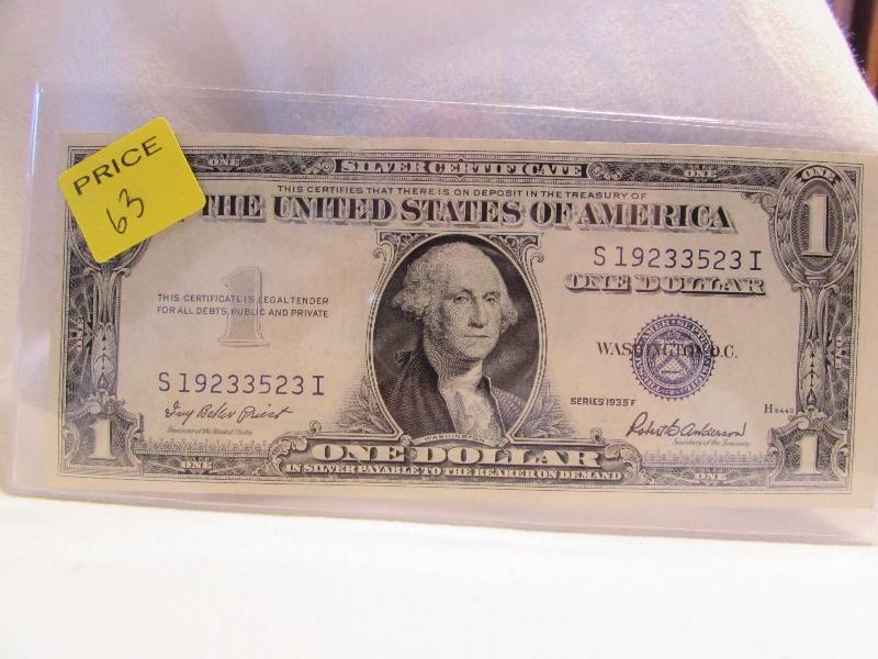 1935 F One Dollar Silver Certificate Uncirculated