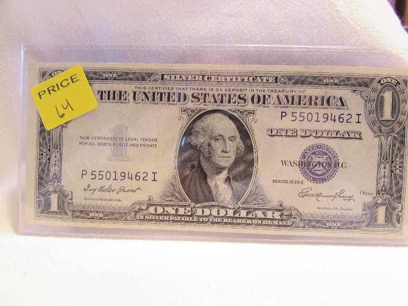 1935 E One Dollar Silver Certificate Uncirculated