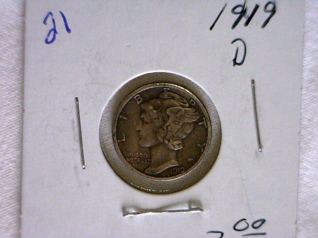 1919 D Dime