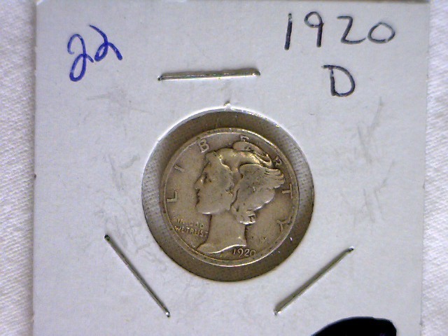 1920 D Dime