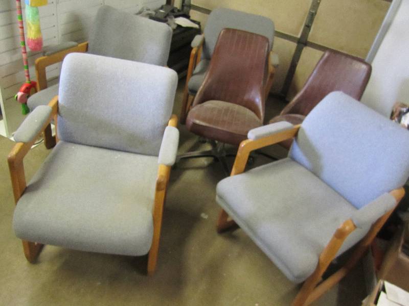 4 reception room chairs plus 2 vint...